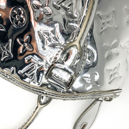 Louis-Vuitton Silver Monogram Miroir Lockit Handbag