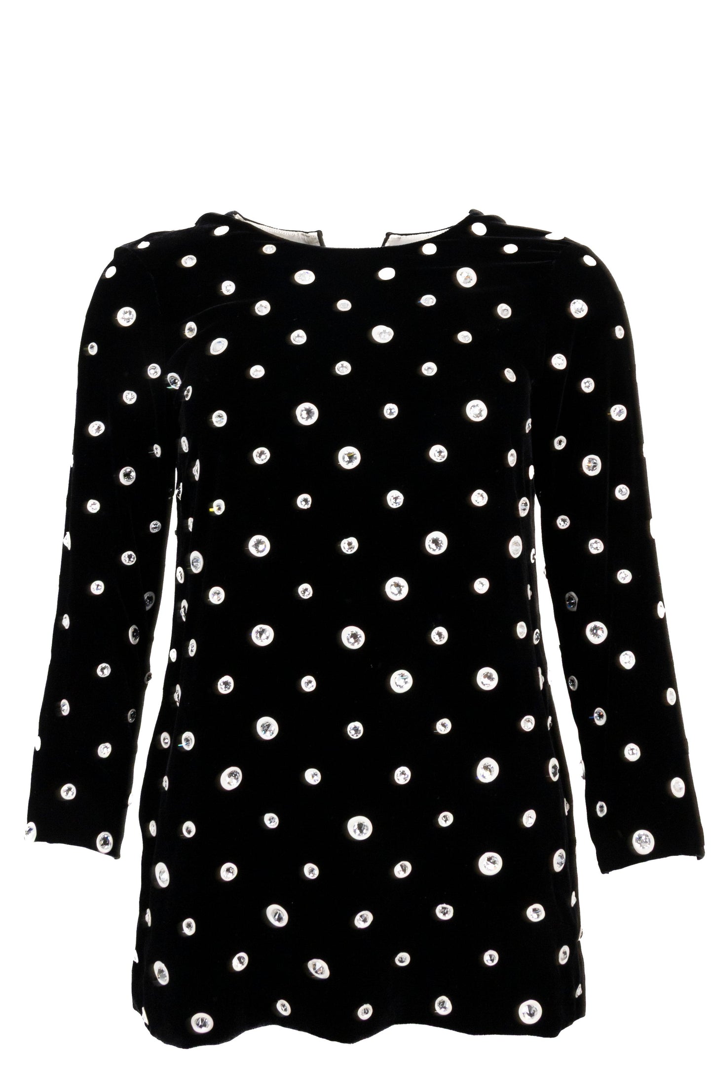 CÉLINE Crystal Velvet Top Black