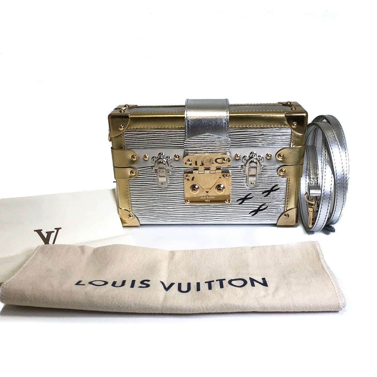 Louis-Vuitton Petite Malle Trunk Chest Bag