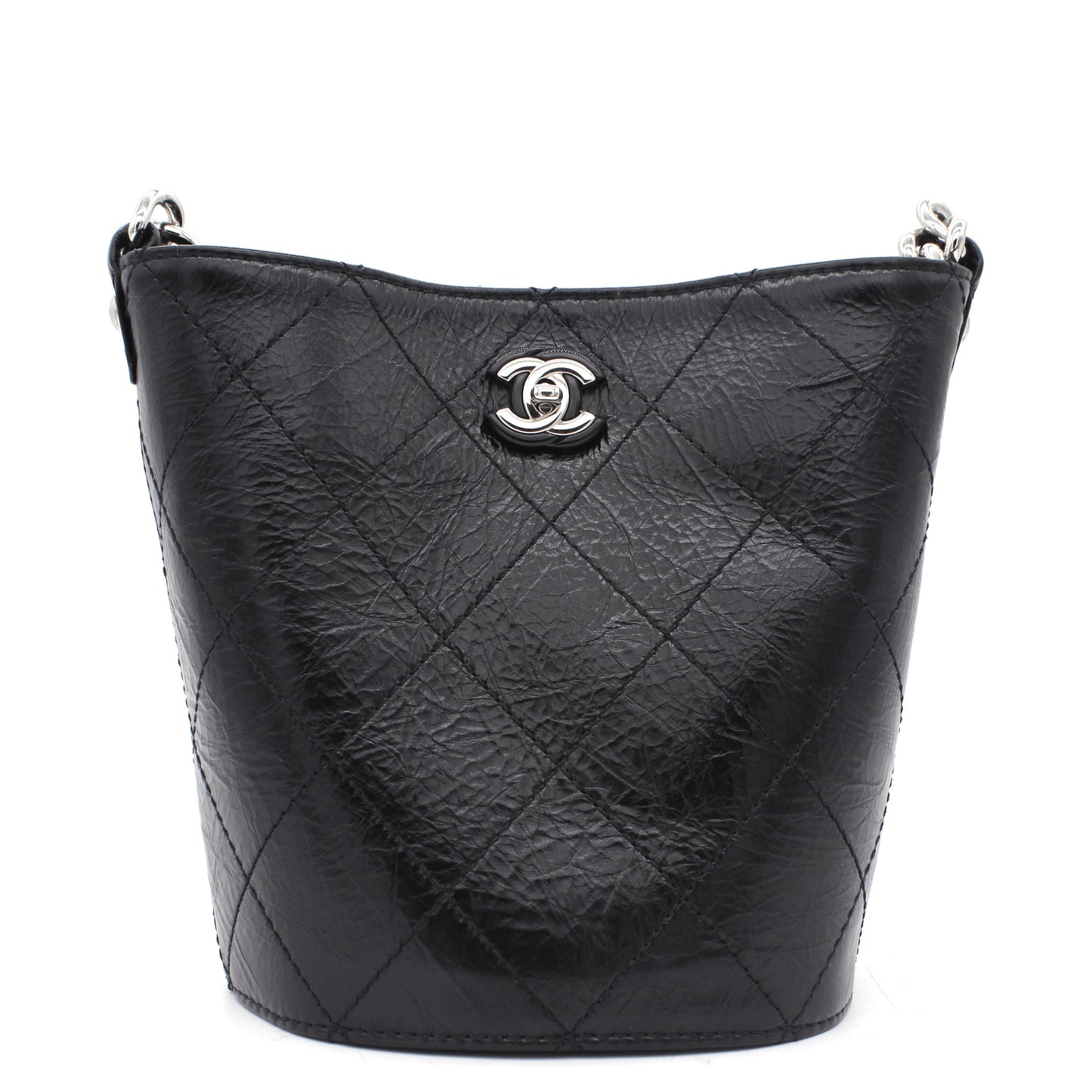 Leather Small Calfskin Bucket Bag