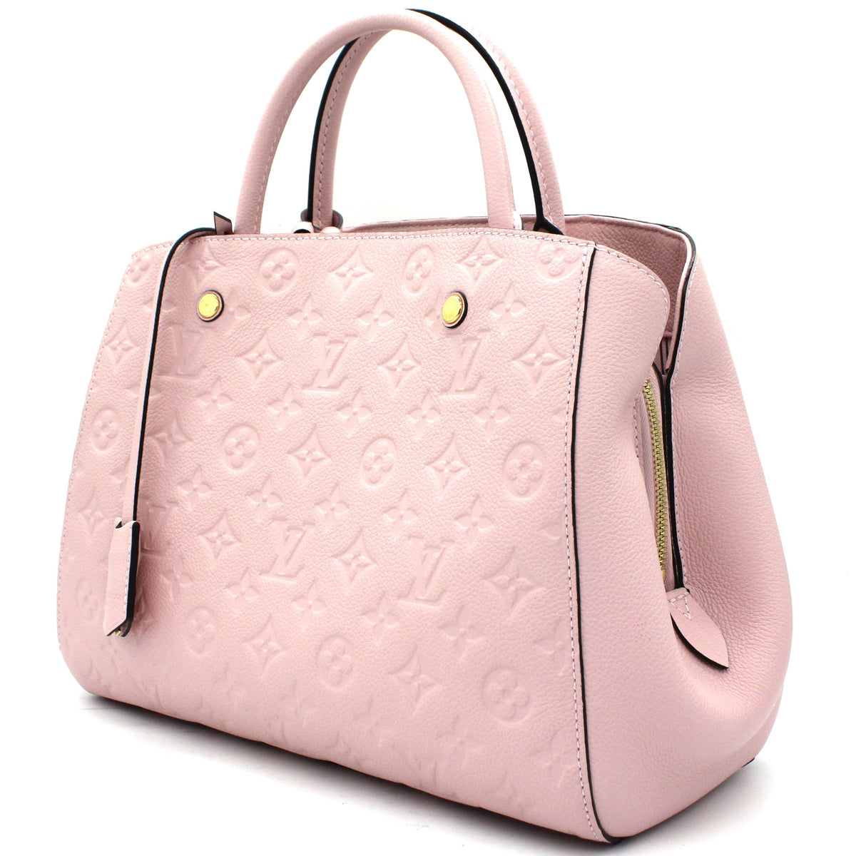 Louis-vuitton Montaigne MM Pink Monogram Empreinte Leather