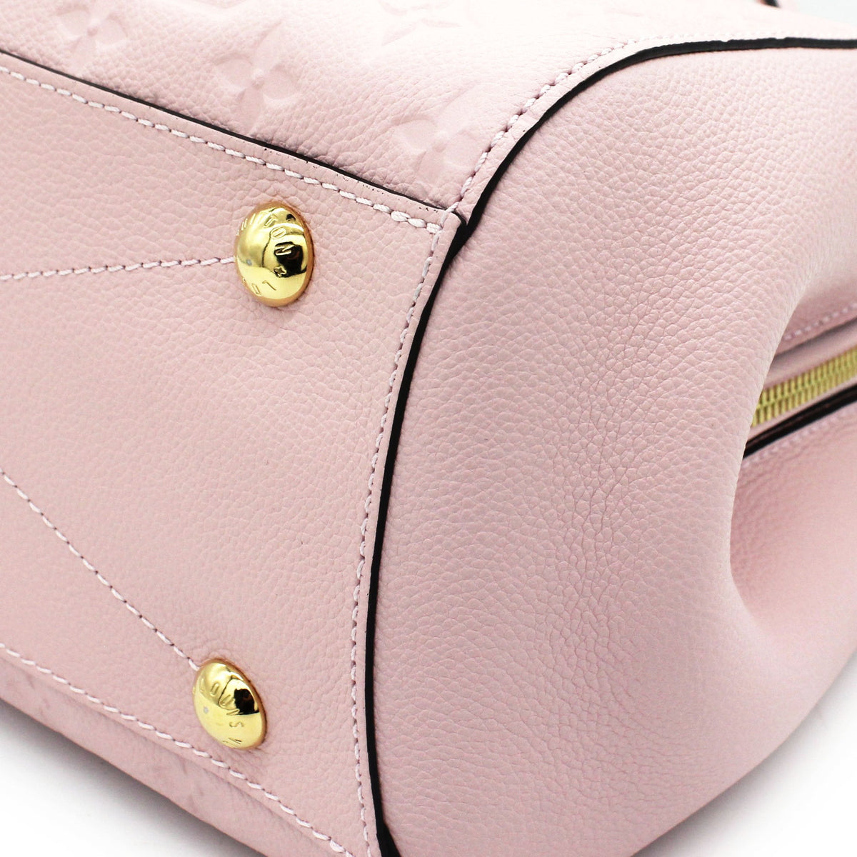 Louis-vuitton Montaigne MM Pink Monogram Empreinte Leather