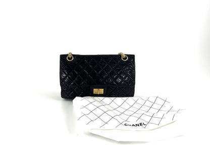CHANEL Black 225 2005 Reissue 2.55 Leather Crossbody Bag