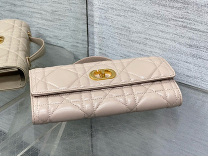 DR527 Miss Caro Top Handle Pouch / 9.5x4.5x2inches / HIGHEST QUALITY VERSION