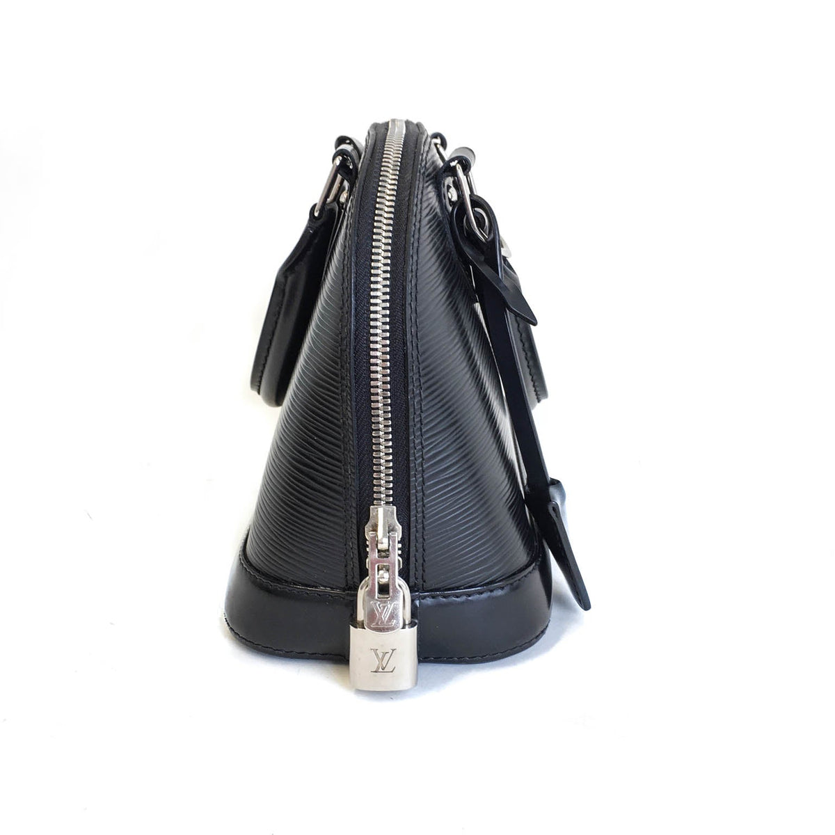 Louis-Vuitton Alma BB in Black Epi Leather