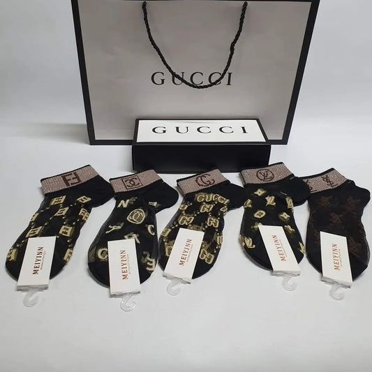 Fendi , Chanel , Gucci,  Louis Vuitton,  Yves Saint Laurent Socks