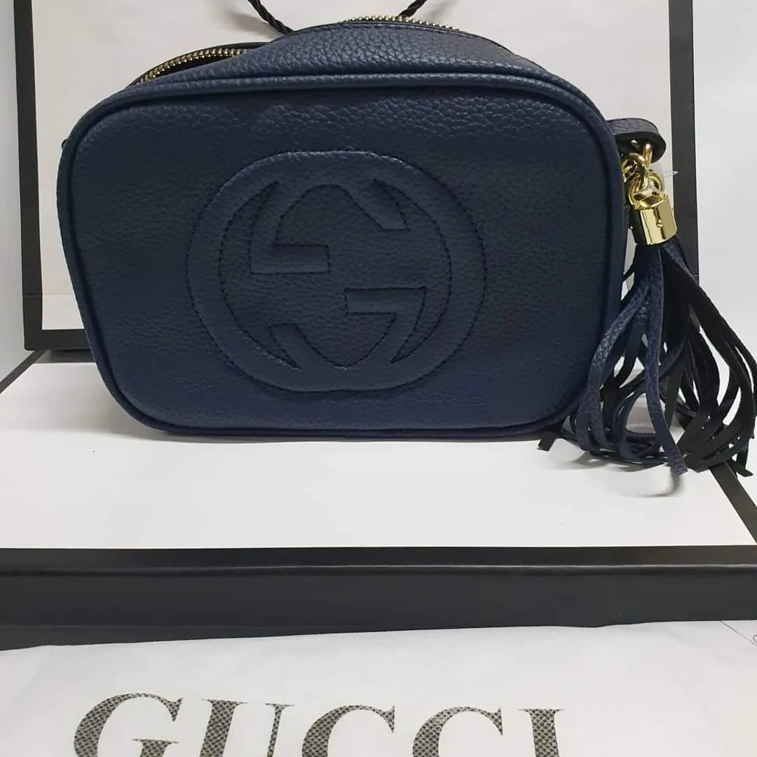 Gucci  Soho Disco Handbag (navy blue)