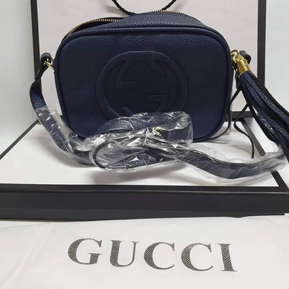 Gucci  Soho Disco Handbag (navy blue)