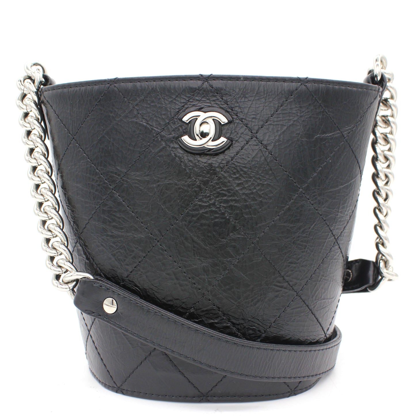 Leather Small Calfskin Bucket Bag