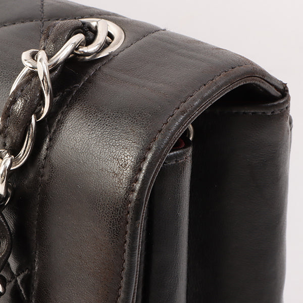 Chanel Around 1997 Made Diana Flap Chain Bag Black