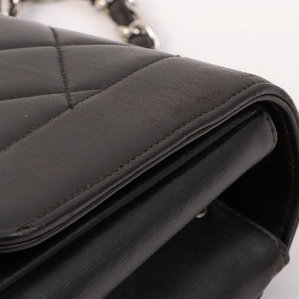 Chanel Around 1997 Made Diana Flap Chain Bag Black