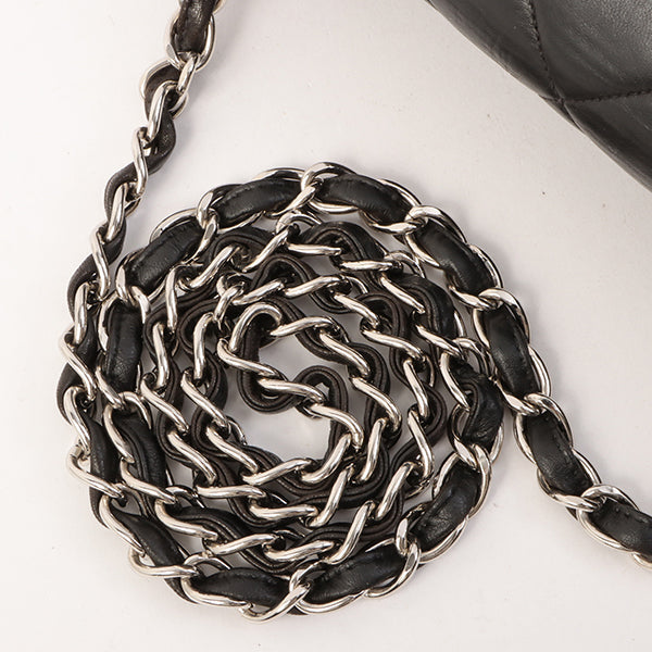 Chanel Around 1997 Made Diana Flap Chain Bag Black
