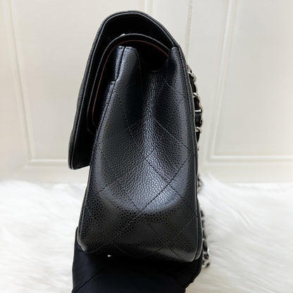 Chanel Jumbo Classic Flap DF in Black Caviar and SHW