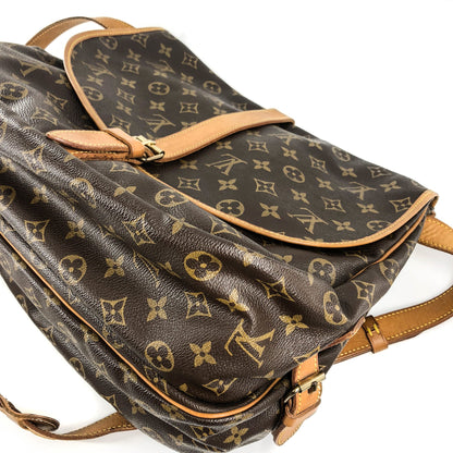 Louis-Vuitton Vintage Monogram Saumur 35 Monogram Cross Body Bag