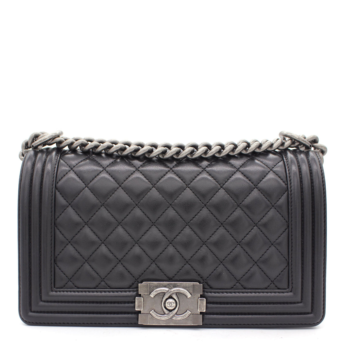 Quilted Medium Boy Bag Lambskin