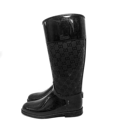 Gucci Gucci Rubber Rain Boots with Lining