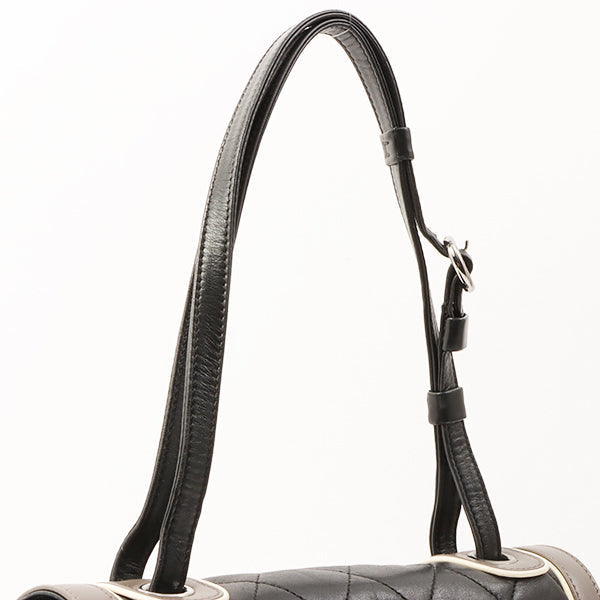 Chanel 2007 Made Bicolor Design 2.55 Shoulder Bag Grey/White