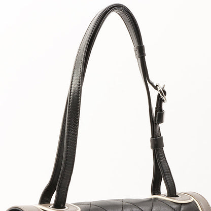 Chanel 2007 Made Bicolor Design 2.55 Shoulder Bag Grey/White