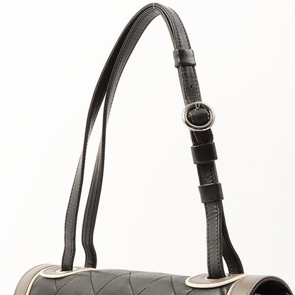 Chanel 2007 Made Bicolor Design 2.55 Shoulder Bag Grey/White