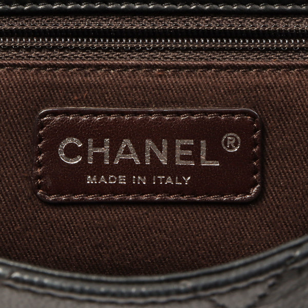 Chanel 2007 Made Bicolor Design 2.55 Shoulder Bag Grey/White