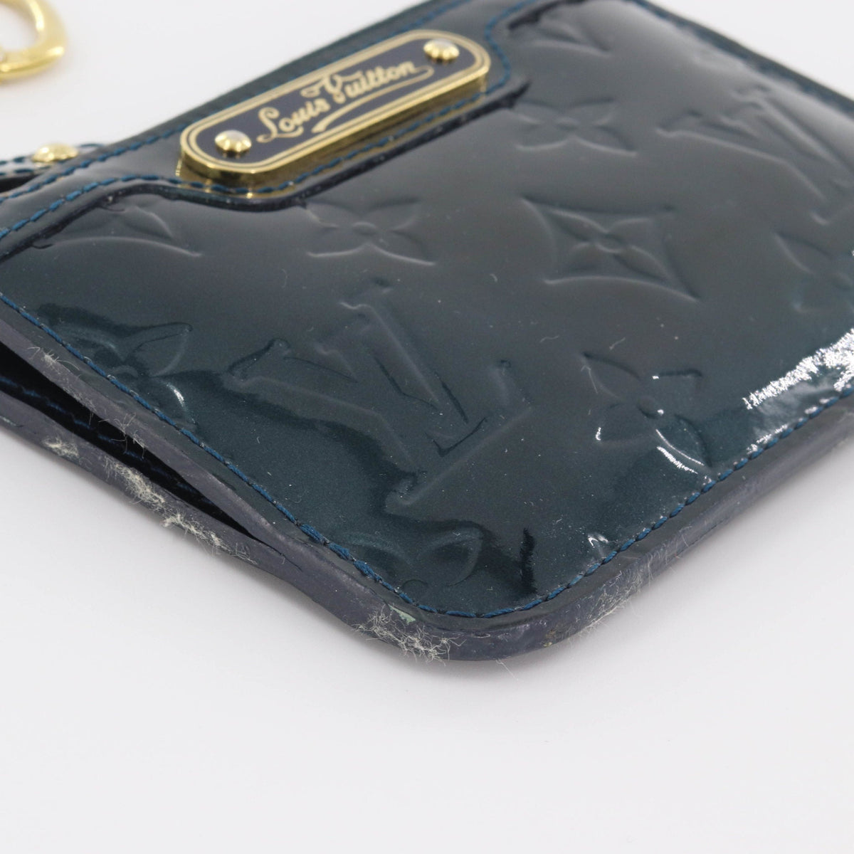 Louis-Vuitton Patent Card Holder Coin Pouch Key Ring