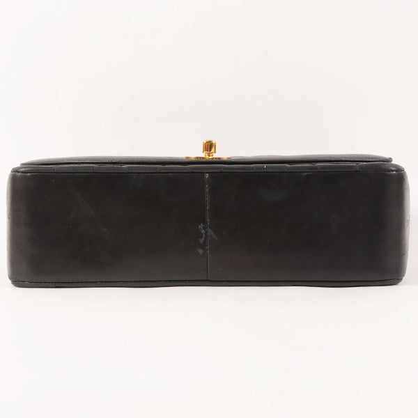 CHANEL Around 1992 Made Diana Flap Chain Bag 25Cm Black