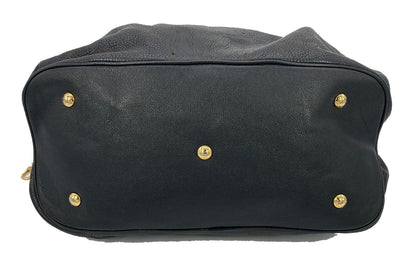 LOUIS VUITTON Black Mahina GM Shoulder Bag