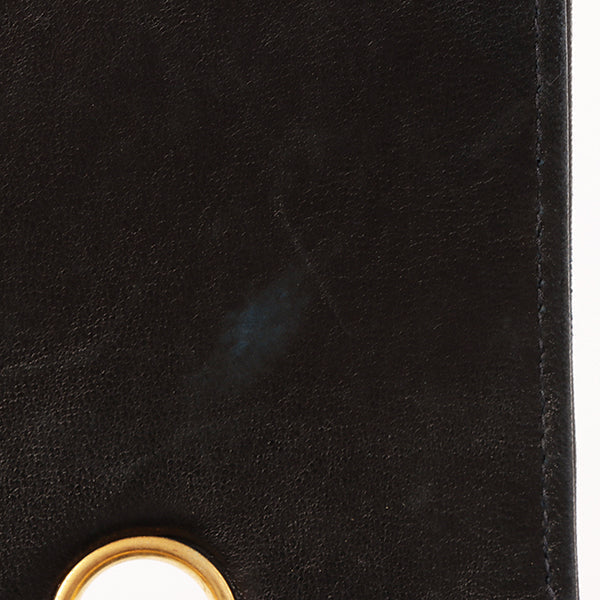 CHANEL Around 1992 Made Diana Flap Chain Bag 25Cm Black