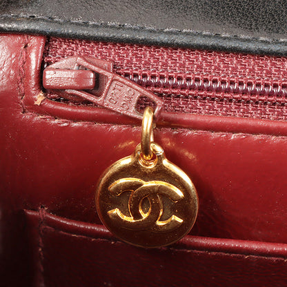 CHANEL Around 1992 Made Diana Flap Chain Bag 25Cm Black