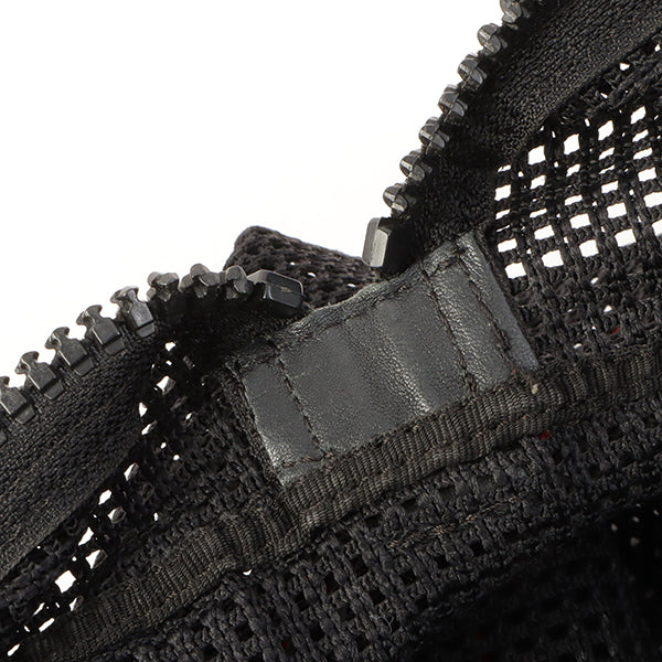 Chanel Around 2007 Made Sport Line Mesh Cc Mark Boston Bag Black