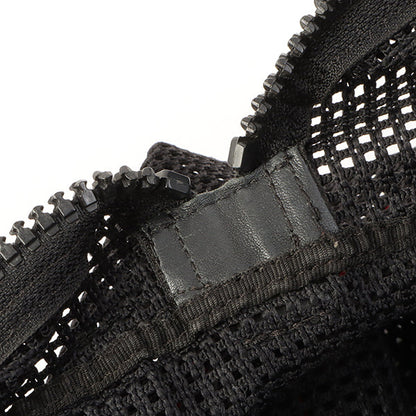 Chanel Around 2007 Made Sport Line Mesh Cc Mark Boston Bag Black