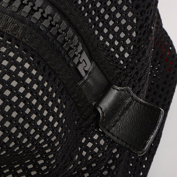 Chanel Around 2007 Made Sport Line Mesh Cc Mark Boston Bag Black