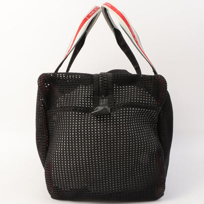 Chanel Around 2007 Made Sport Line Mesh Cc Mark Boston Bag Black