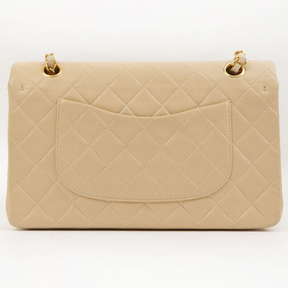 Chanel Around 1995 Made Classic Flap Chain Bag 25Cm Beige