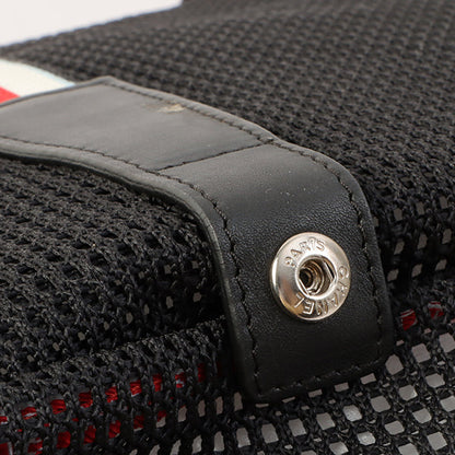 Chanel Around 2007 Made Sport Line Mesh Cc Mark Boston Bag Black
