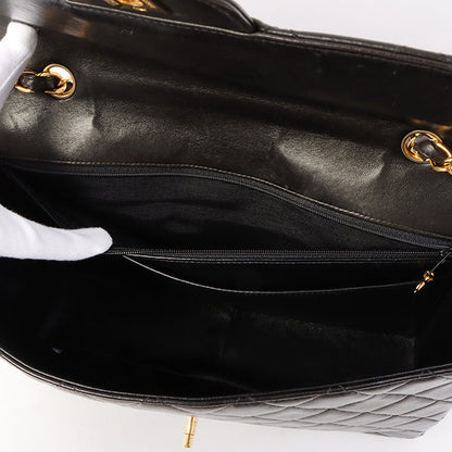 Chanel Around 1997 Made Classic Flap Chain Bag Jumbo Black