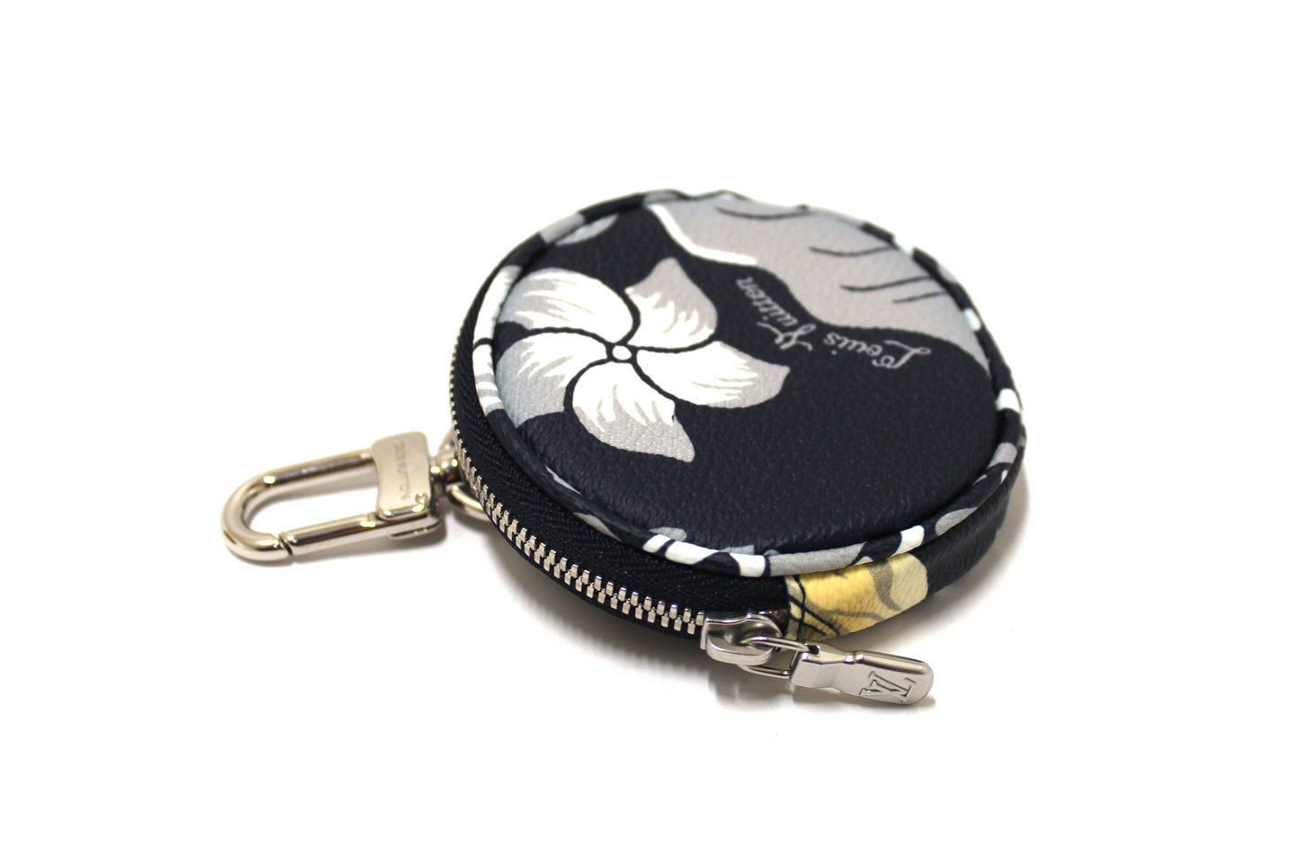 Louis Vuitton Blue Portocle Porch Leaves Coin Purse