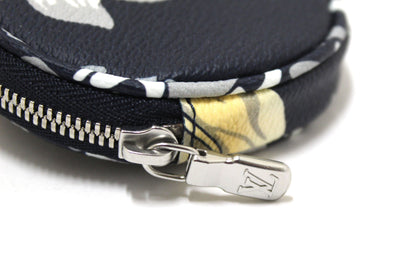 Louis Vuitton Blue Portocle Porch Leaves Coin Purse