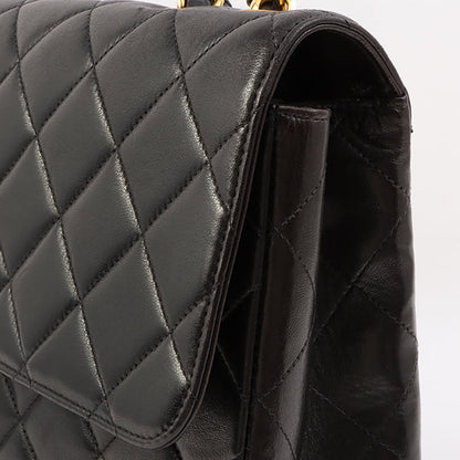 Chanel Around 1997 Made Classic Flap Chain Bag Jumbo Black