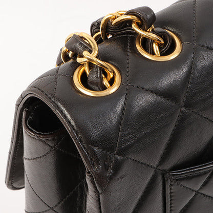 Chanel Around 1997 Made Classic Flap Chain Bag Jumbo Black