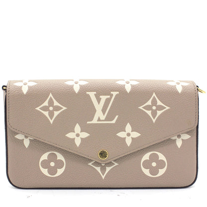 Louis-vuitton Felicie Pochette Bicolor Monogram Empreinte Leather