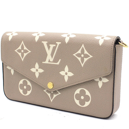 Louis-vuitton Felicie Pochette Bicolor Monogram Empreinte Leather