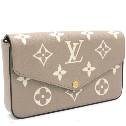 Louis-vuitton Felicie Pochette Bicolor Monogram Empreinte Leather