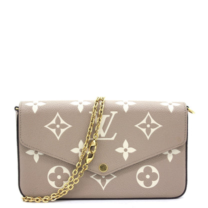 Louis-vuitton Felicie Pochette Bicolor Monogram Empreinte Leather