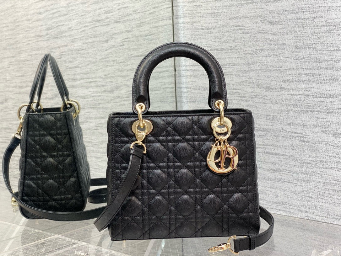 DR333 Medium Lady Dior Bag / HIGHEST QUALITY VERSION / 9.5 x 8 x 4.5 inches