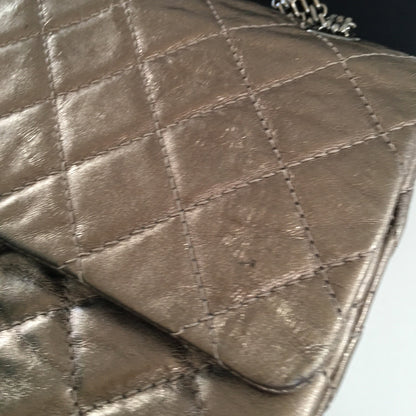CHANEL 2.55 Shoulder Bag in Metallic Leather