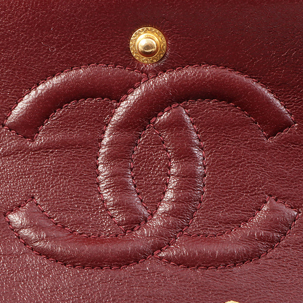 Chanel Around 1995 Made Suede Classic Flap Chain Bag 23Cm Red