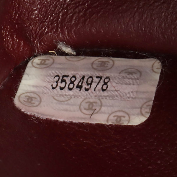 Chanel Around 1995 Made Suede Classic Flap Chain Bag 23Cm Red