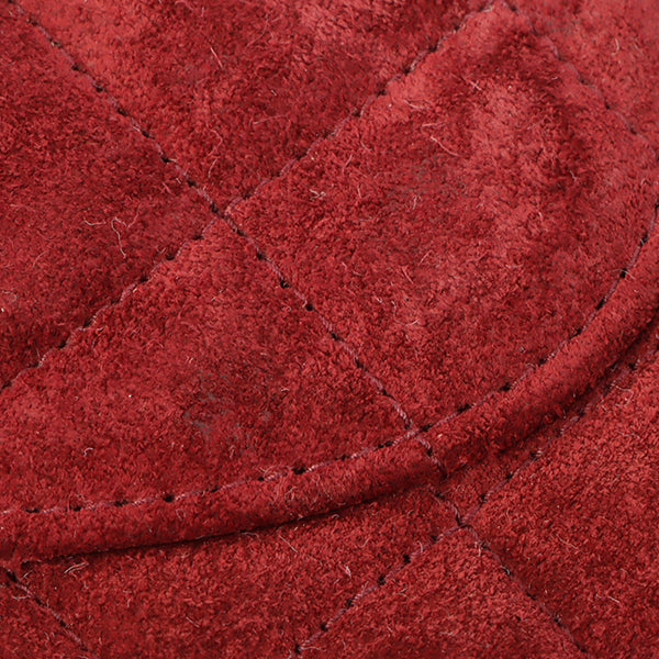 Chanel Around 1995 Made Suede Classic Flap Chain Bag 23Cm Red