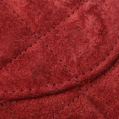 Chanel Around 1995 Made Suede Classic Flap Chain Bag 23Cm Red